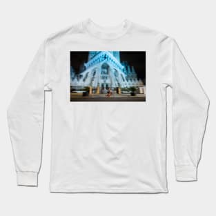 Bicycle in front of Sagrada familia Long Sleeve T-Shirt